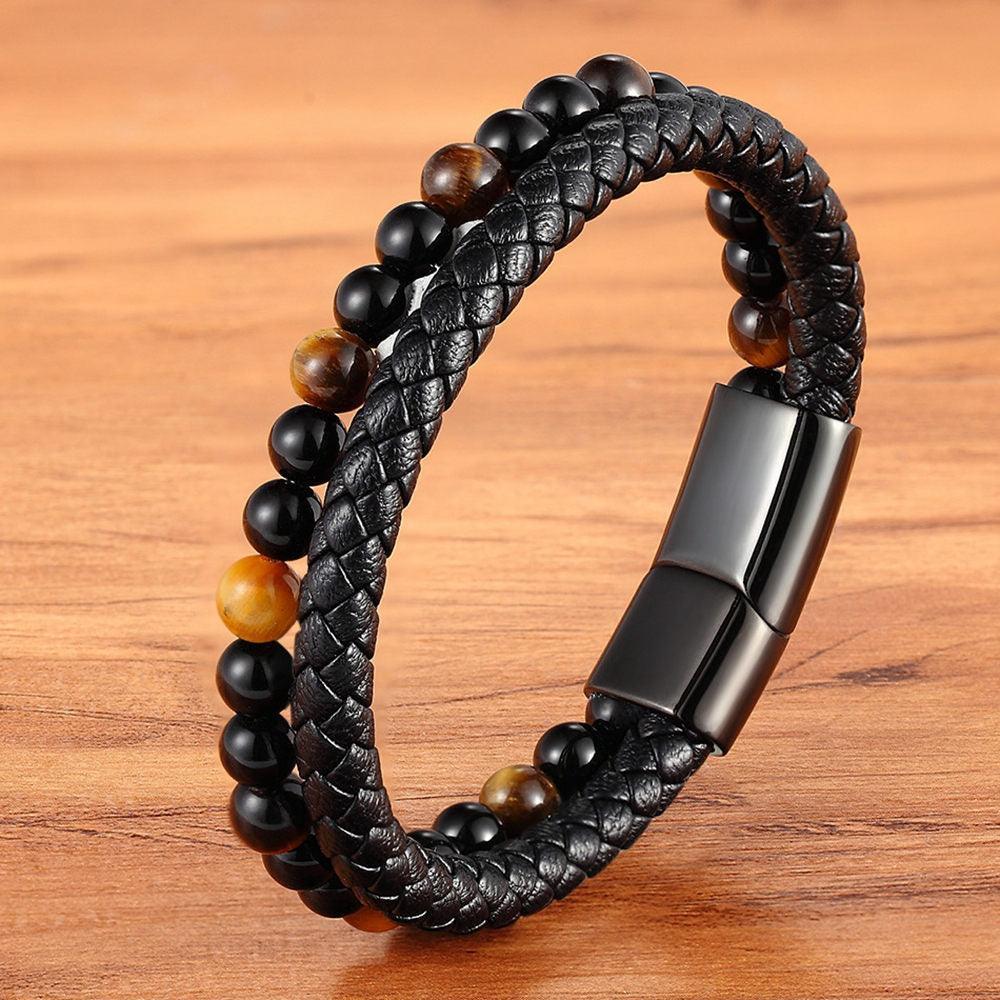 Tavros Distinctive Leather Bracelet