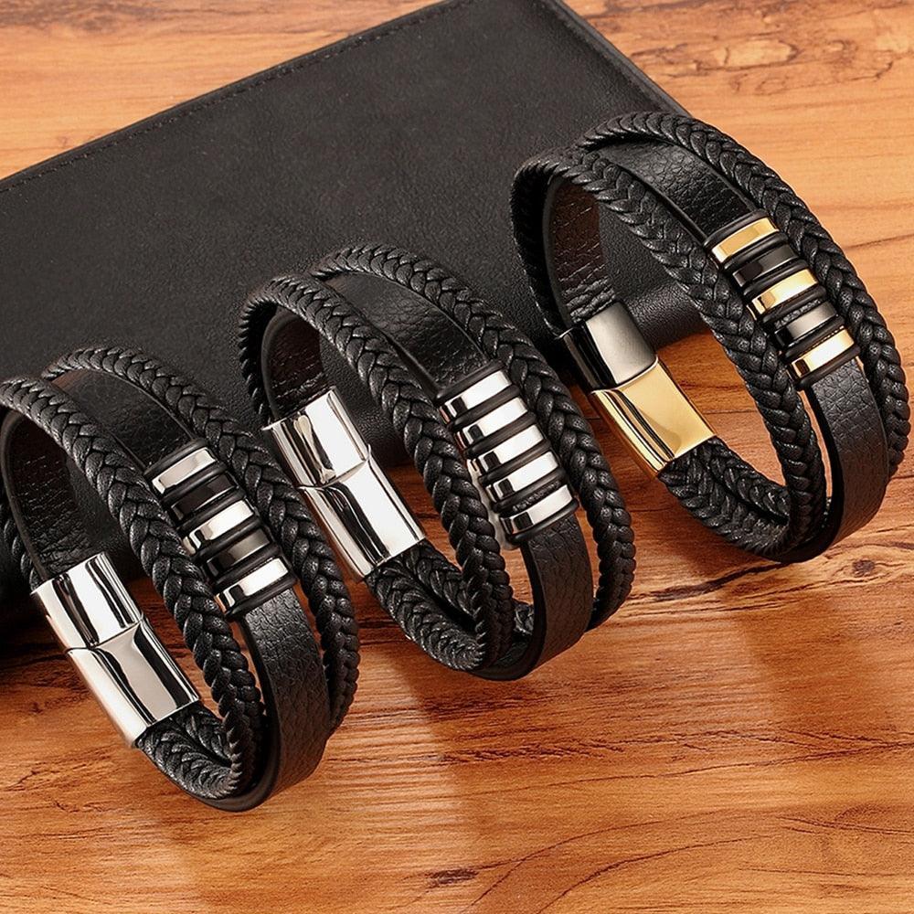 Tavros Leather Elegance Bracelet