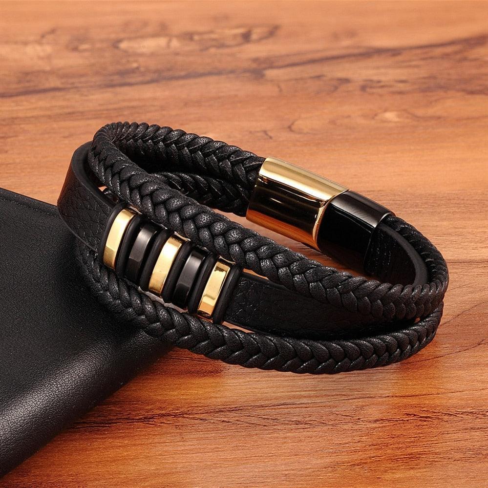 Tavros Leather Elegance Bracelet