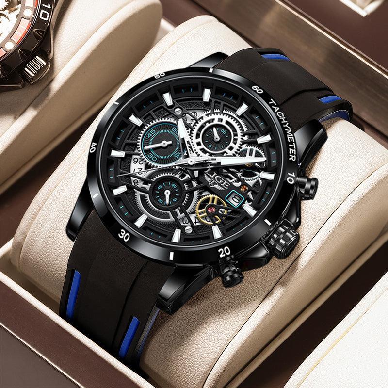Tavros Black Blue Watch
