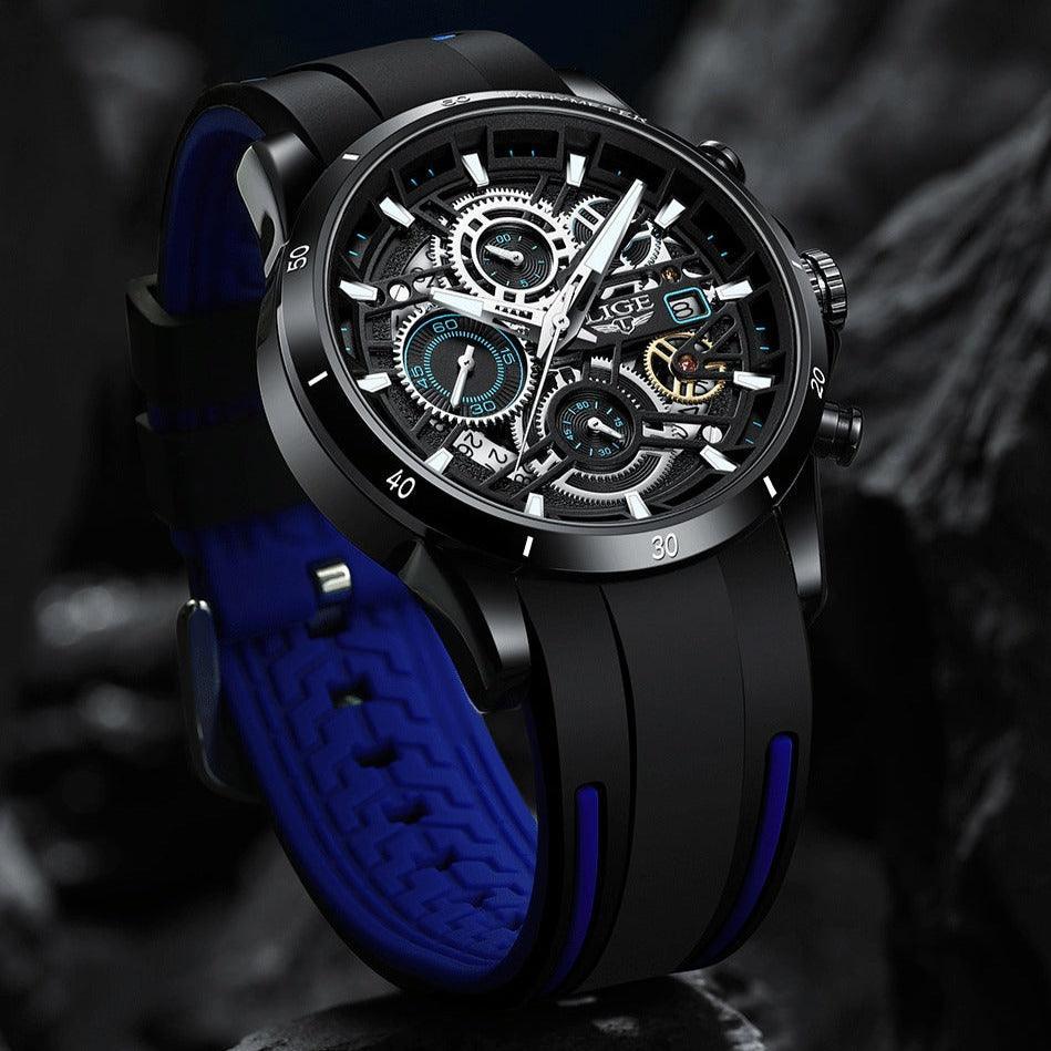 Tavros Black Blue Watch