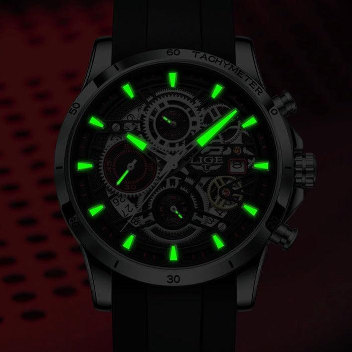 Tavros Black Blue Watch