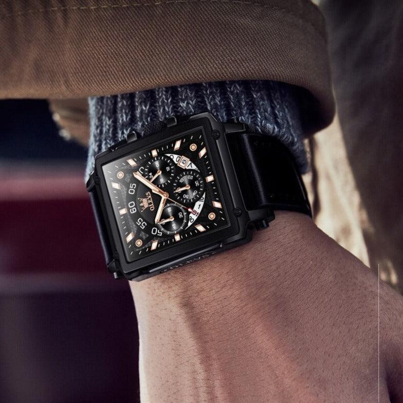 Tavros Modern Styles Leather Strap Watch