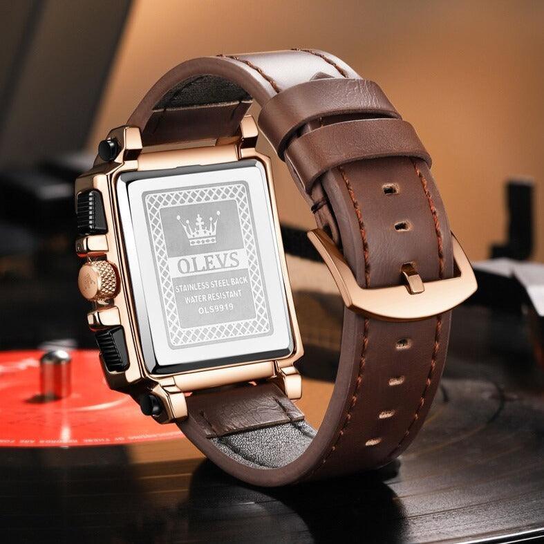 Tavros Modern Styles Leather Strap Watch