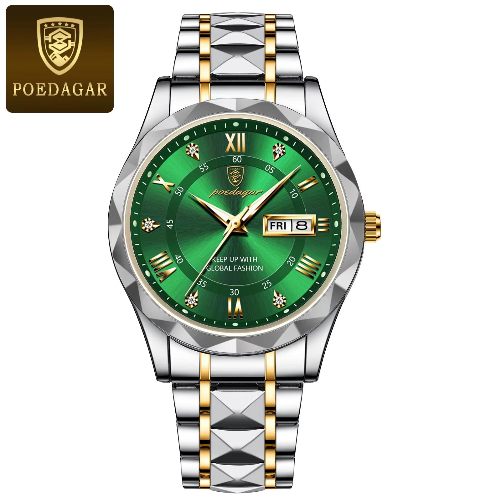 Poedgar Royal Silver Stainless Steel Watch